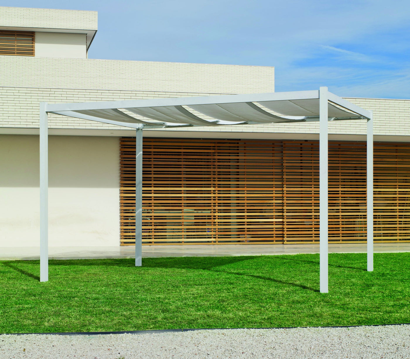 Pérgola aluminio para jardín · 300×300×250 cm