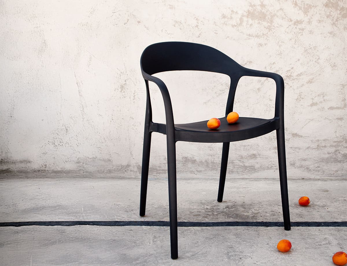 Silla exterior resina · estilo minimalista · Duna