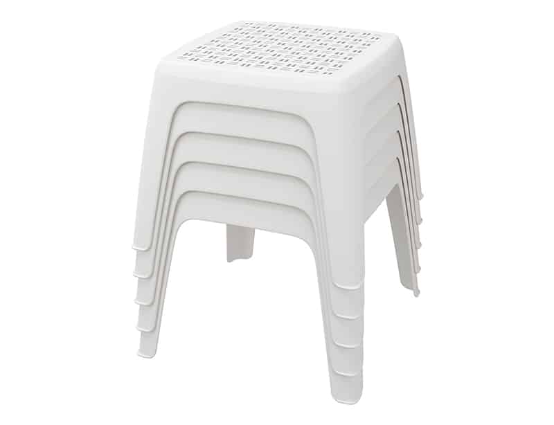 Mesa auxiliar exterior resina · 48×48 cm · Eva Pro BCN