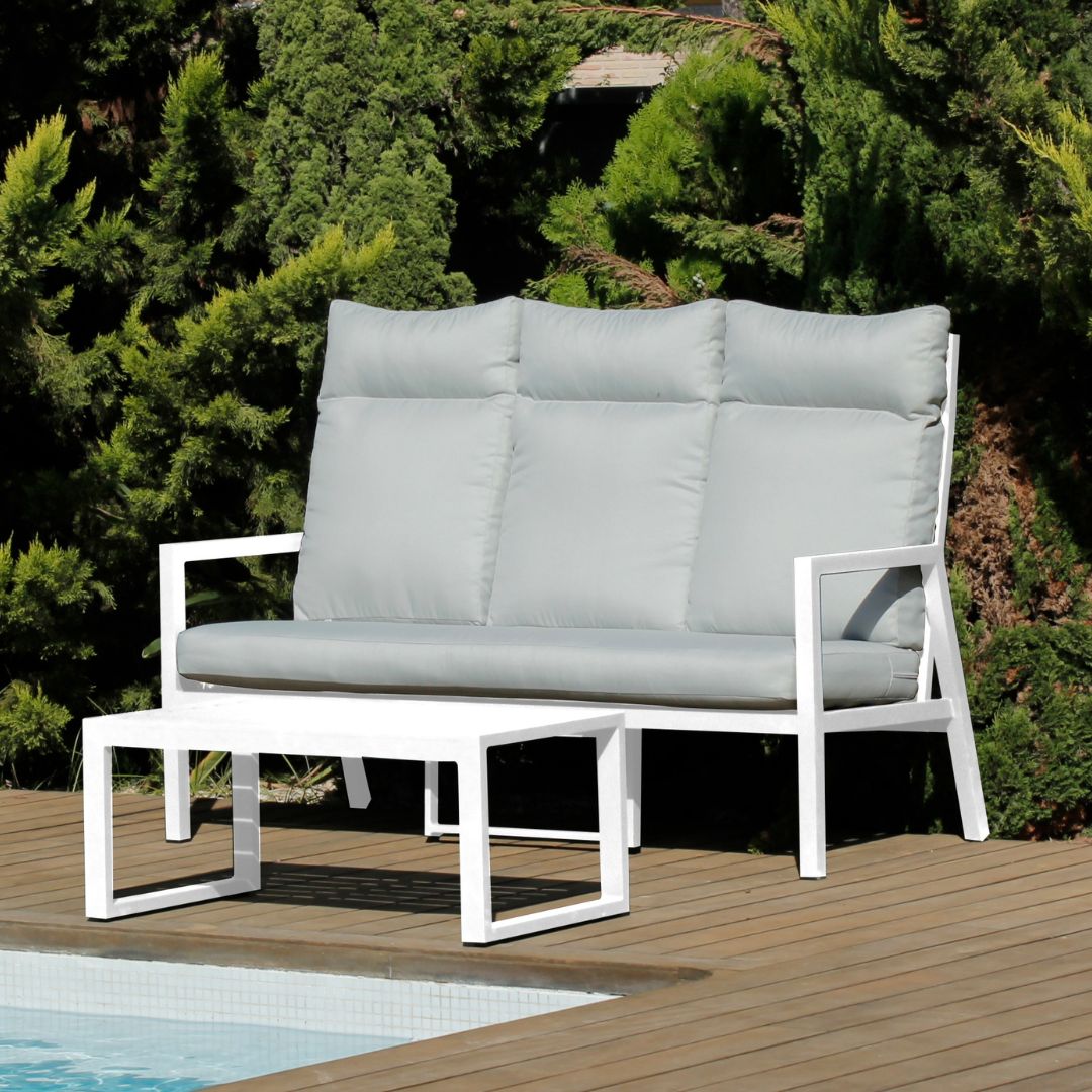 Sofá terraza 3 plazas · estilo contemporáneo | 188×115 cm