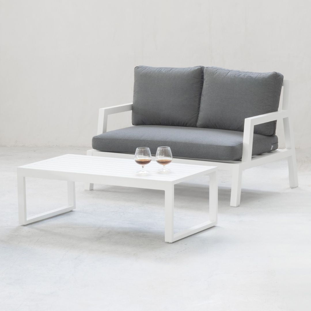 Sofá terraza 2 plazas · estilo contemporáneo | 137×85 cm