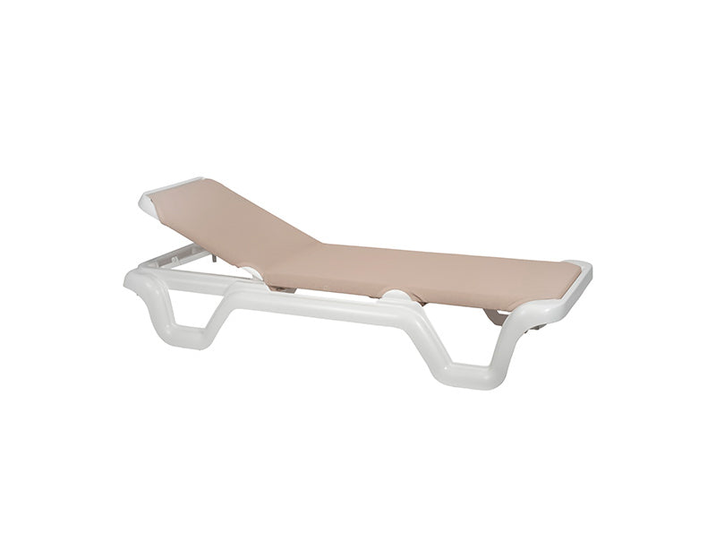 Tumbona exterior resina playa · 75 cm tela · Lola