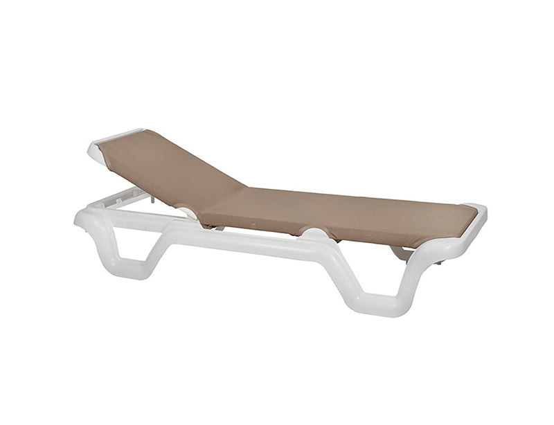Tumbona exterior resina playa · 75 cm tela · Lola