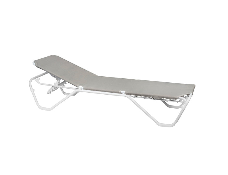 Tumbona exterior aluminio apilable · 68 cm · Marina