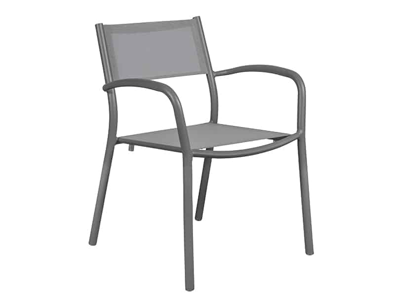 Silla exterior aluminio · tejido Balliu · Mila