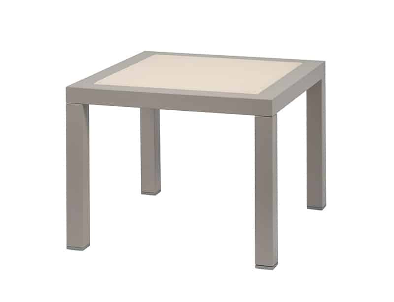 Mesa de centro exterior · aluminio HPL 74×54 cm · Olimpia Central