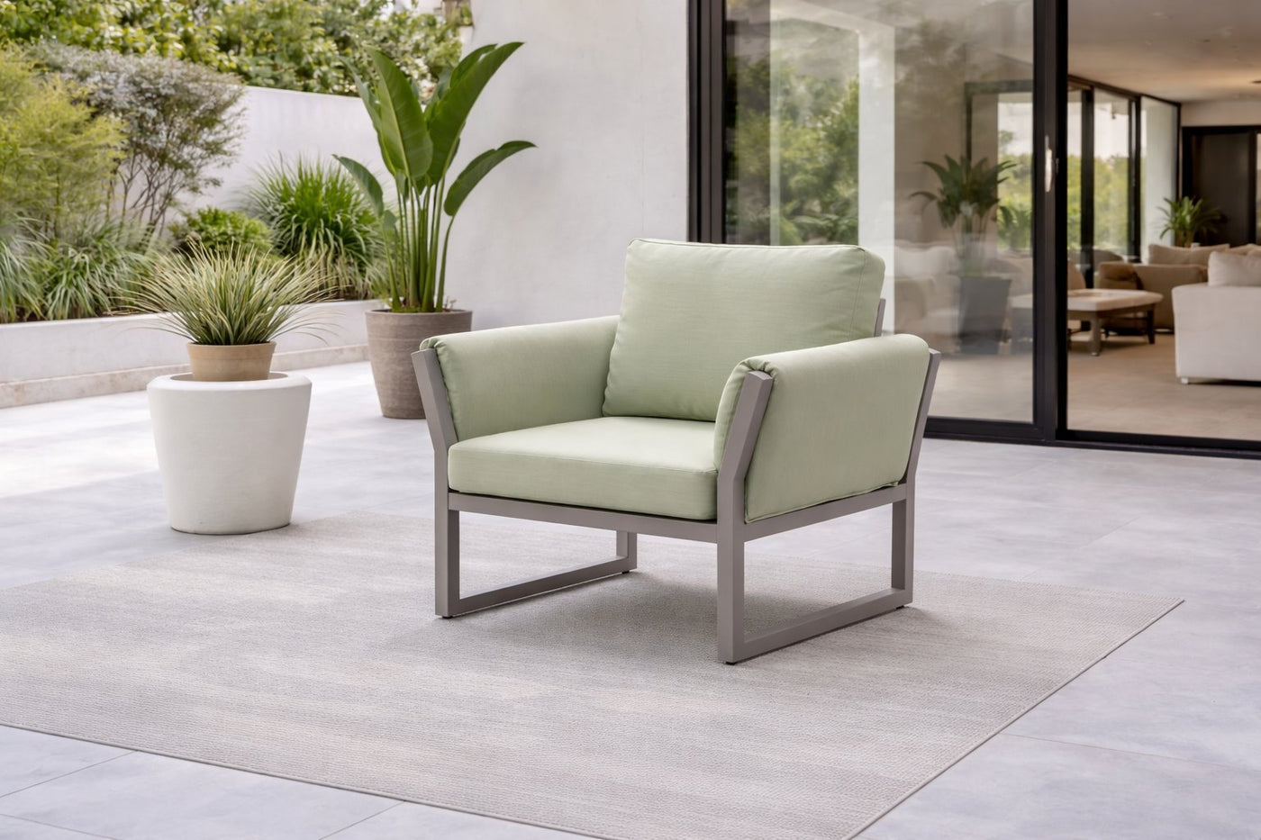 Sillón exterior · estilo elegante | 65×90 cm