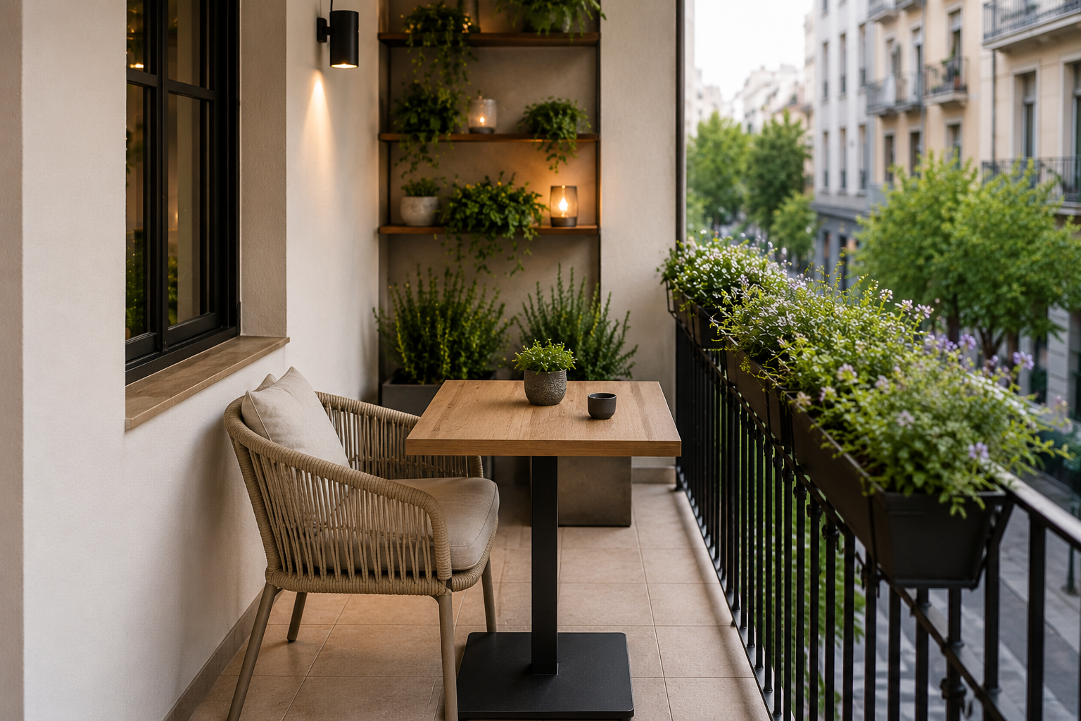 Cómo aprovechar al máximo una terraza pequeña: muebles, distribución y trucos visuales