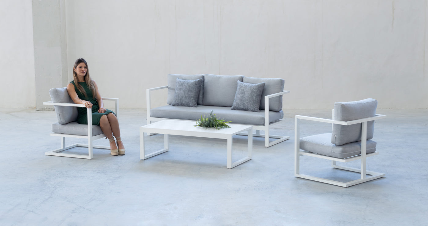 Set jardín 3 plazas · urbano | sofá 3 plazas + 2 sillones + mesa