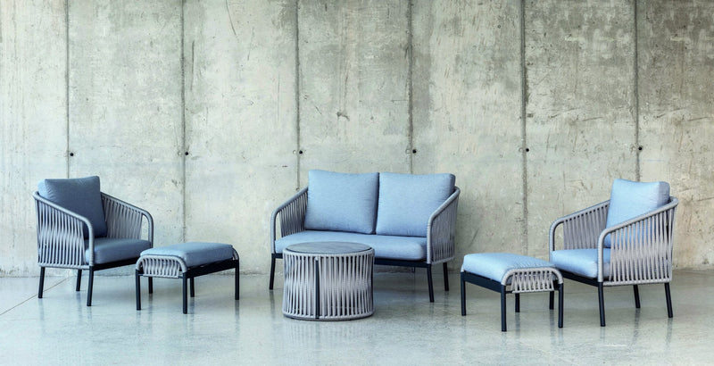 Set jardín 2 plazas · moderno | sofá 2 plazas + 2 sillones + mesa