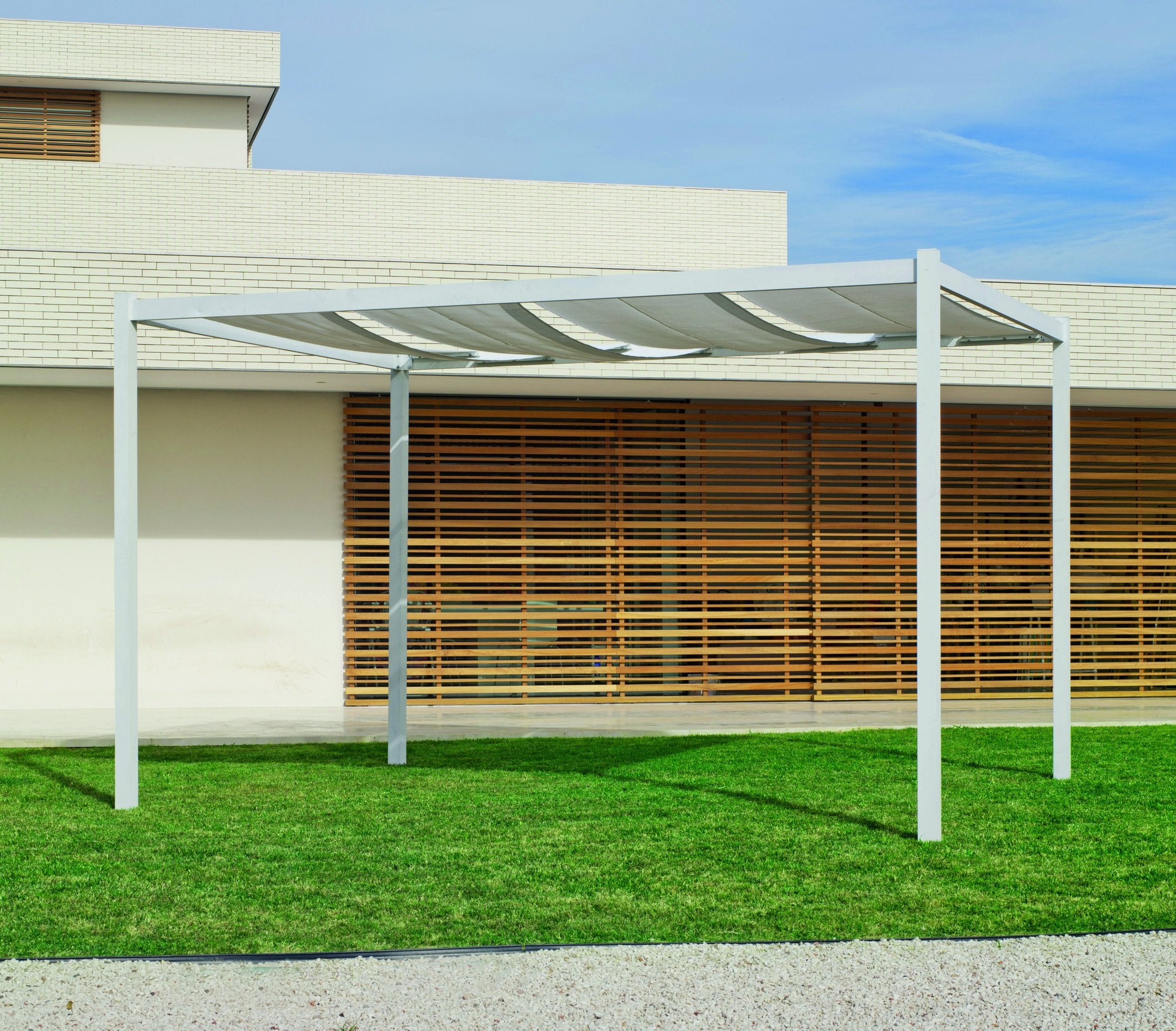 Pérgola aluminio para jardín · 300×300×250 cm