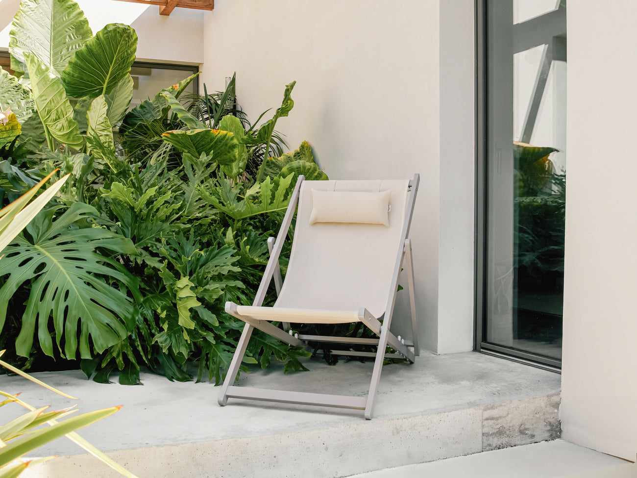 Mini tumbona exterior aluminio plegable · 62 cm · Cannes · vista 4