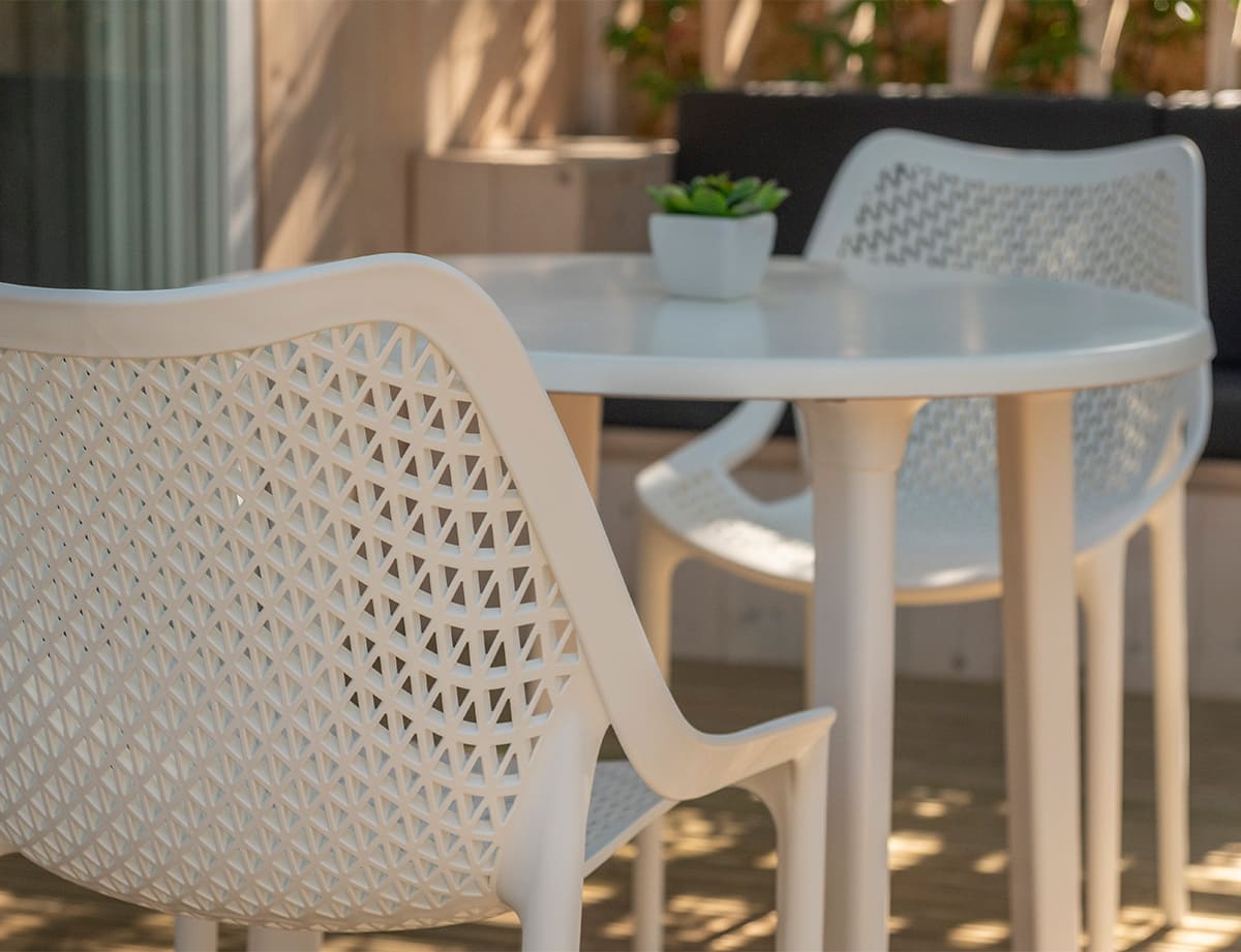 Mesa exterior resina · Werzalit · Selva · vista 4
