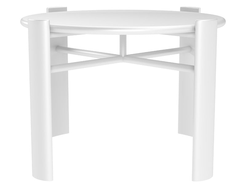 Mesa auxiliar exterior aluminio · Ø42 cm · Noa · vista 3