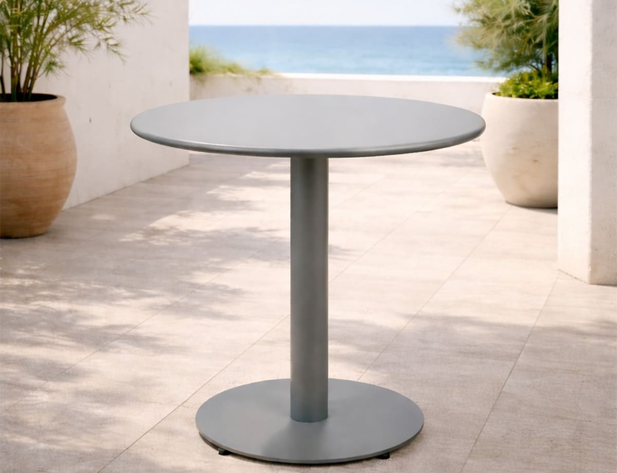 Mesa exterior aluminio · 72×72 cm · Nora · vista 2