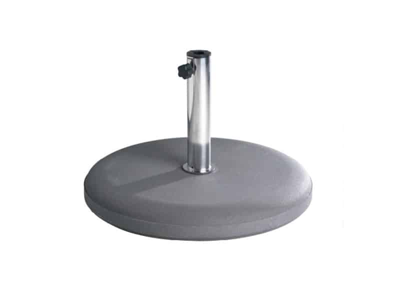 Base de hormigón para parasol