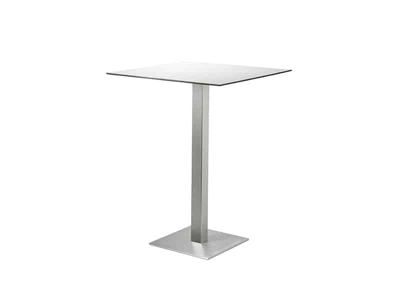 Mesa alta exterior · aluminio HPL 110 cm · vista 1