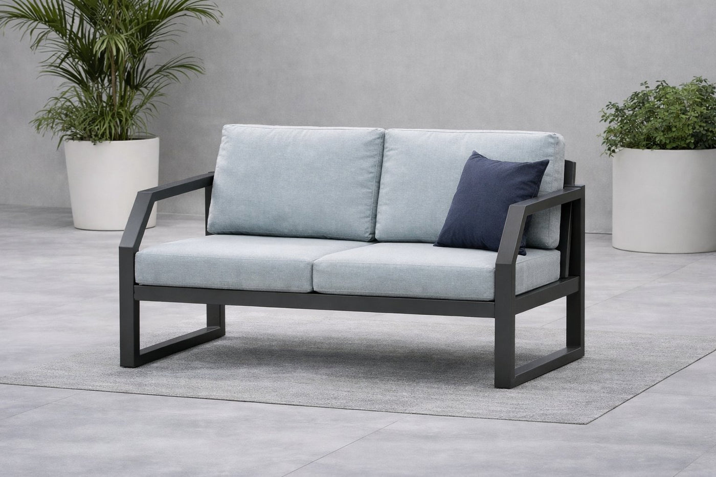 Sofá terraza 2 plazas · estilo contemporáneo | 150×82 cm