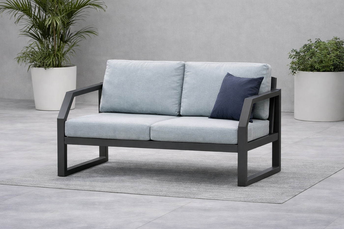 Sofá terraza 2 plazas · estilo contemporáneo | 150×82 cm
