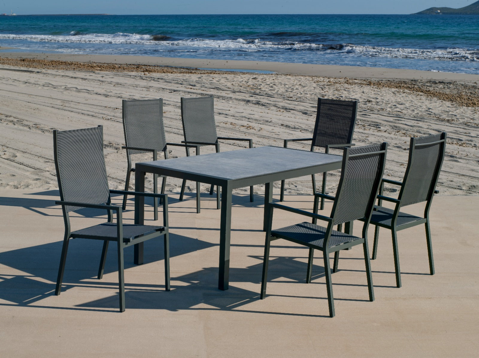 Mesa comedor exterior HPL · vista 3
