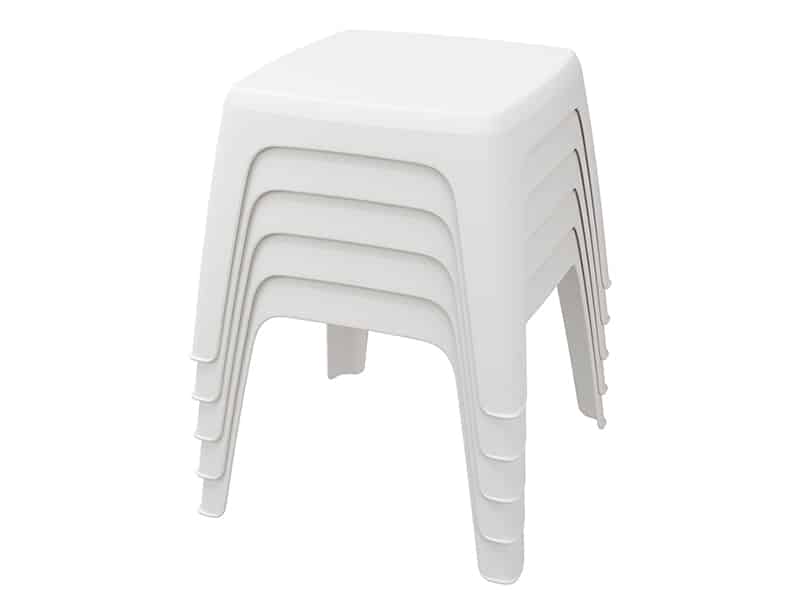 Mesa auxiliar exterior resina · 48×48 cm · Eva Pro Mini