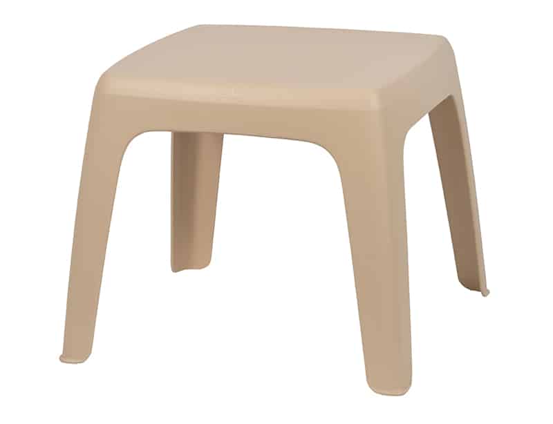 Mesa auxiliar exterior resina · 48×48 cm · Eva Pro Mini