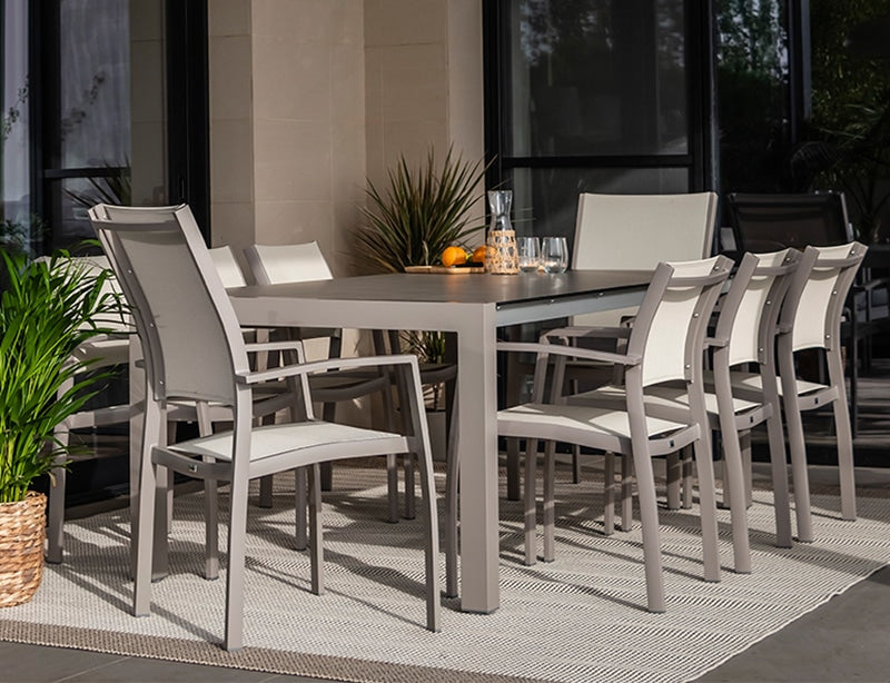 Mesa extensible exterior aluminio · HPL · Java