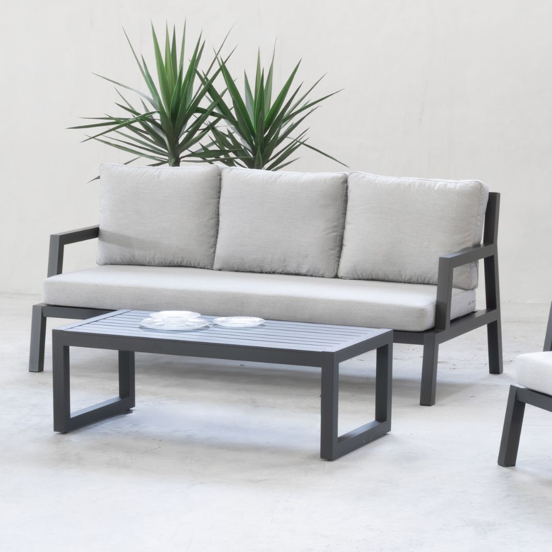 Sofá terraza 3 plazas · estilo contemporáneo | 196×85 cm