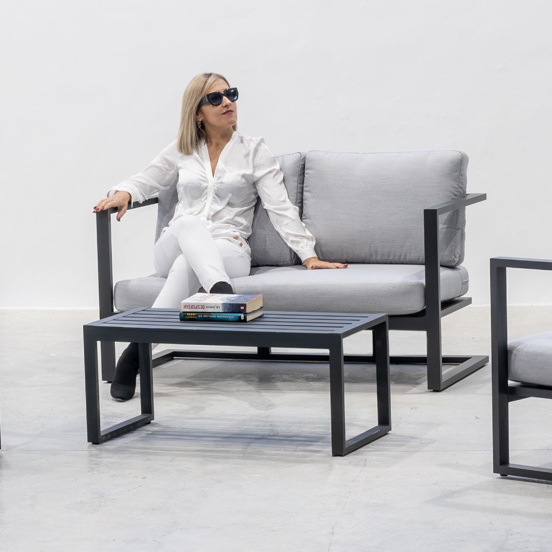 Sofá terraza 2 plazas · estilo contemporáneo | 133×70 cm