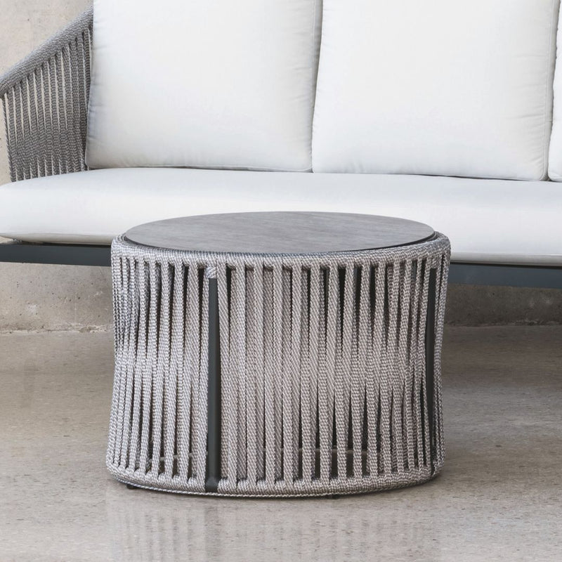 Mesa de centro exterior HPL 70 cm · altura 45 cm