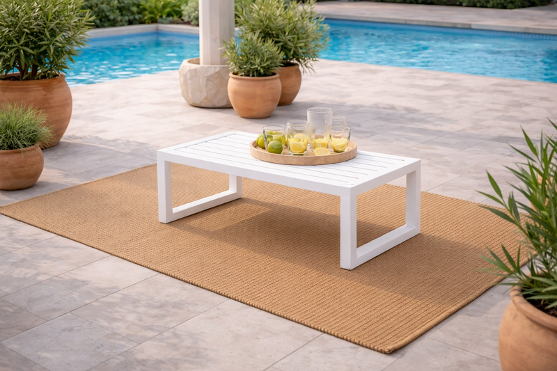 Mesa de centro exterior 90 cm · altura 40 cm