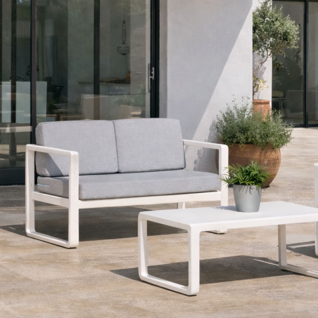 Sofá terraza 2 plazas · estilo contemporáneo | 120×78 cm
