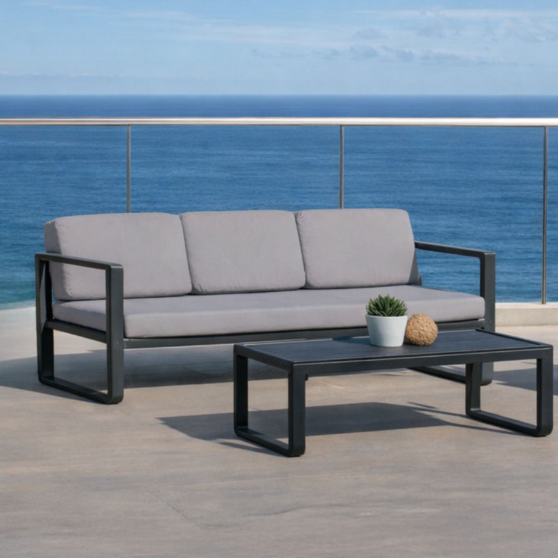 Sofá terraza 3 plazas · estilo sofisticado | 175×78 cm