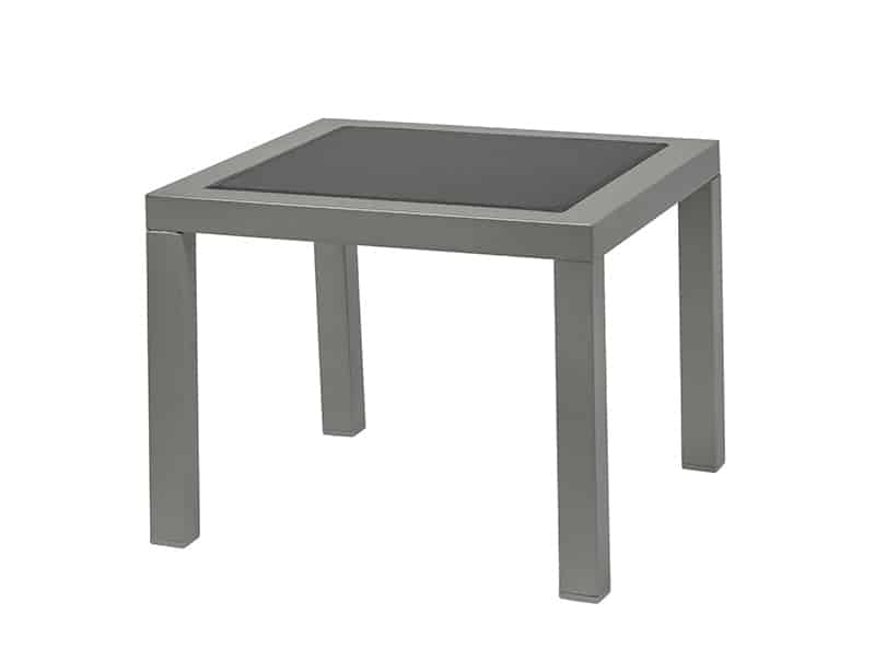 Mesa de centro exterior · aluminio HPL 74×54 cm · Olimpia Central