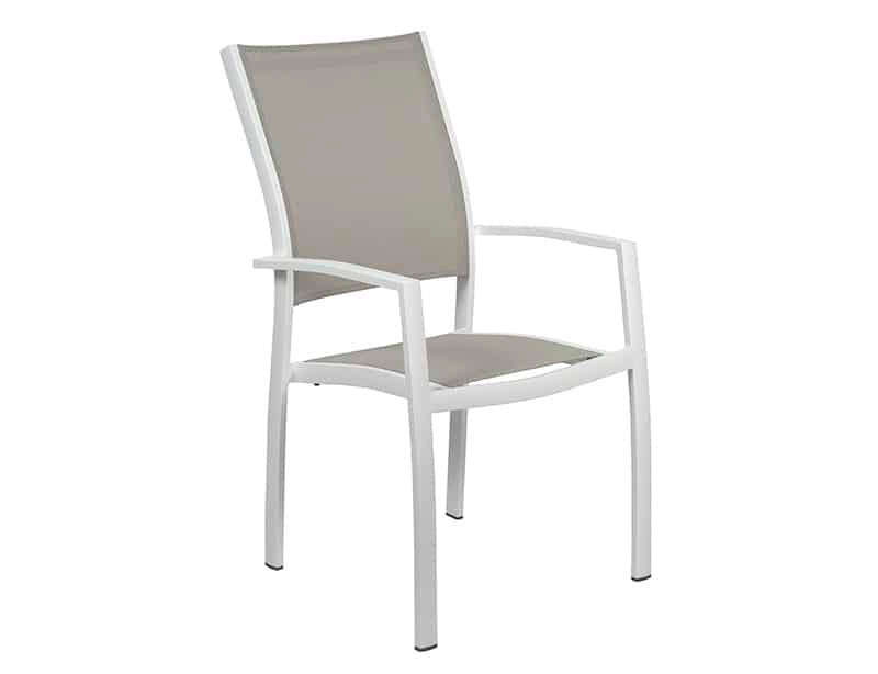 Taburete exterior aluminio · estilo elegante | 56 cm