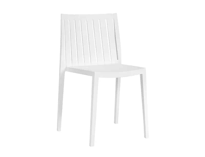 Silla exterior sin brazos resina · estilo funcional