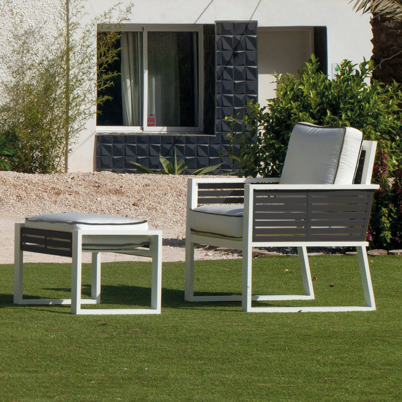 Sillón exterior bicolor · estilo bicolor | 73×76 cm