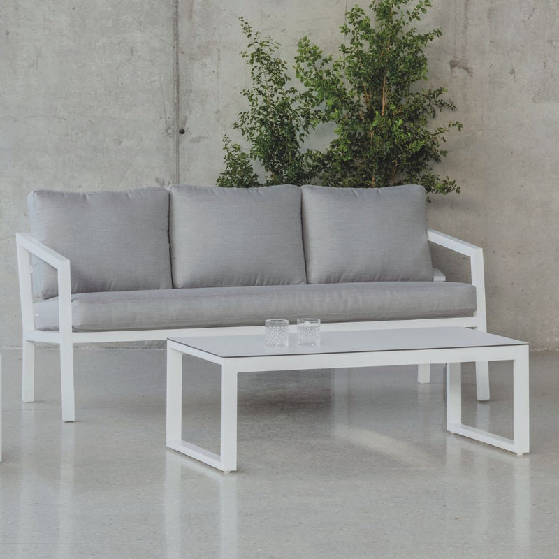 Sofá terraza 3 plazas · estilo moderno | 185×70 cm