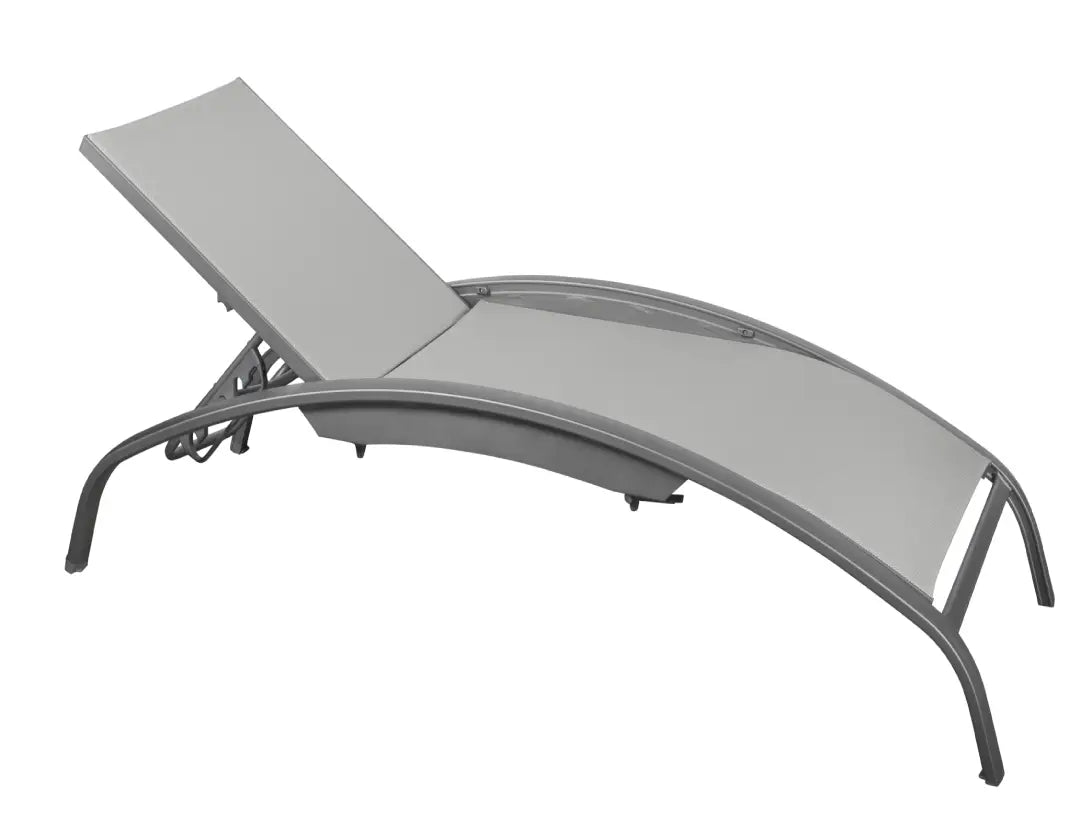 Tumbona exterior aluminio · con ruedas 58 cm · Iris